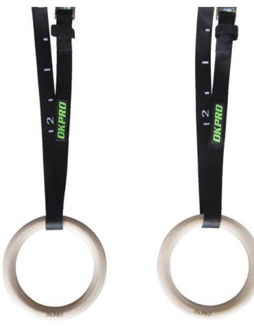 Premium Wooden Gym Rings